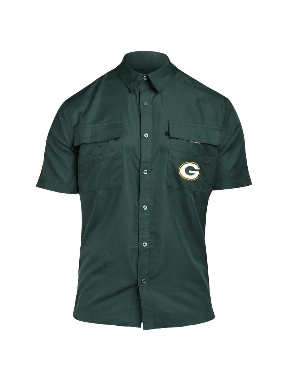 NFL Team apparel Vented Fishing Gear Shirt Men’s Size 3XL XXXL GREEN BAY PACKERS